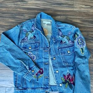 embroidered Jean Jacket